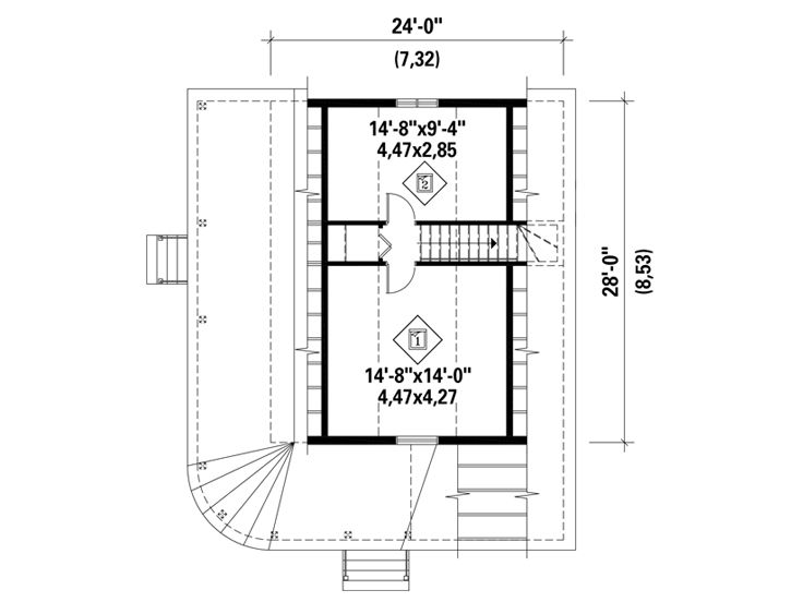 2nd Floor Plan, 072H-0204