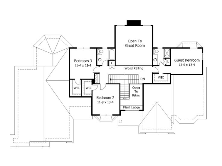 2nd Floor Plan, 023H-0042