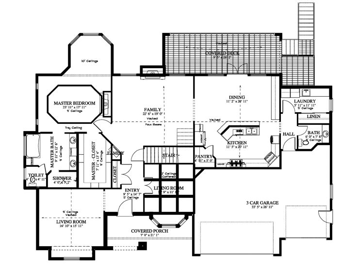 Floor Plan, 065H-0074