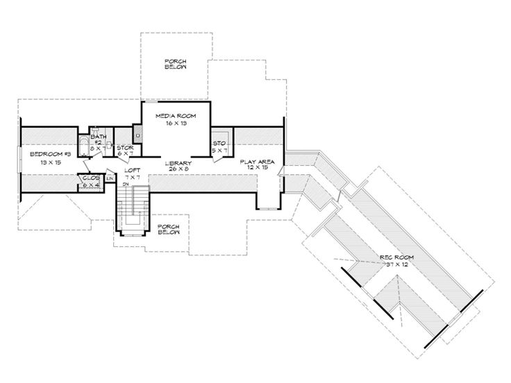 2nd Floor Plan, 062H-0269