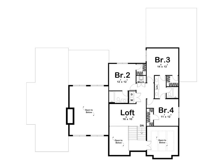 2nd Floor Plan, 050H-0470