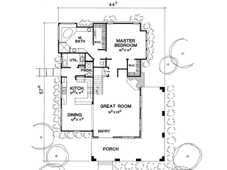 1st Floor Plan, 036H-0047