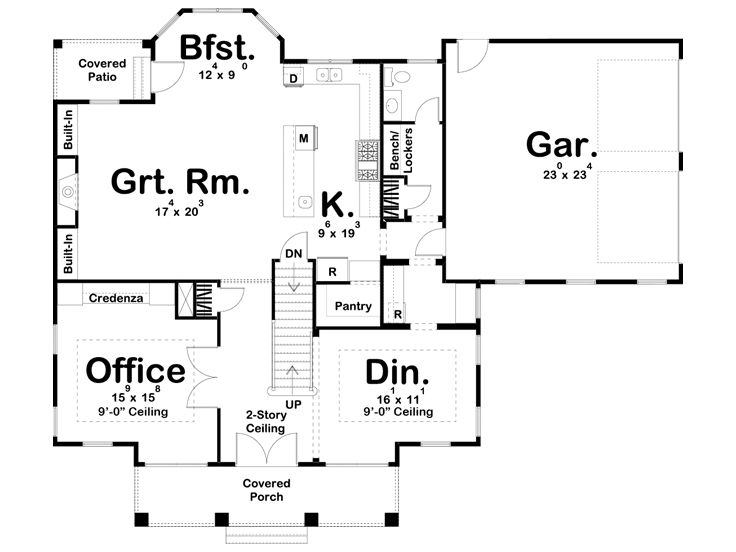 1st Floor Plan, 050H-0315