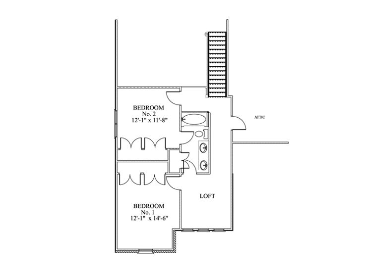 2nd Floor Plan, 049H-0008