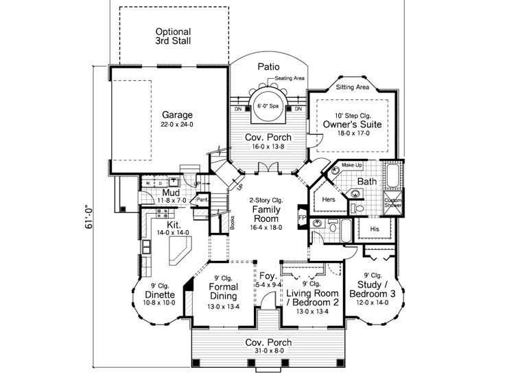 1st Floor Plan, 023H-0096