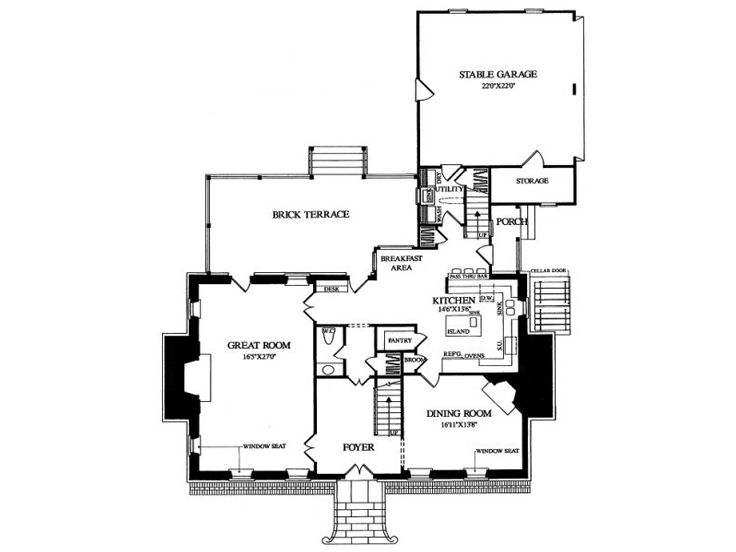 1st Floor Plan, 063H-0059