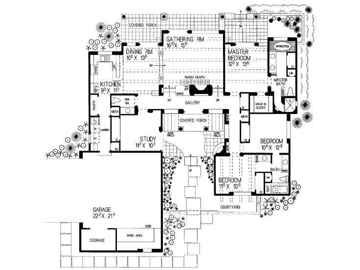 Floor Plan, 057H-0012