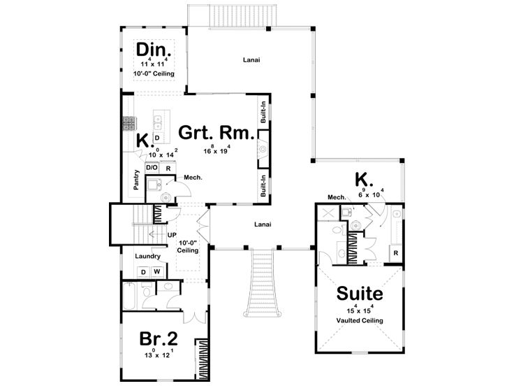 1st Floor Plan, 050H-0308