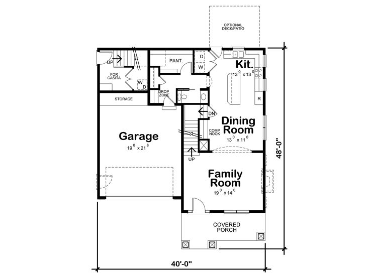 1st Floor Plan, 031H-0294