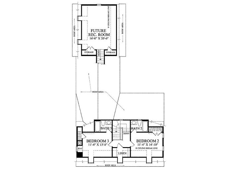 2nd Floor Plan, 063H-0069
