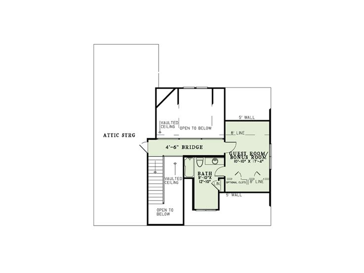 2nd Floor Plan, 025H-0279