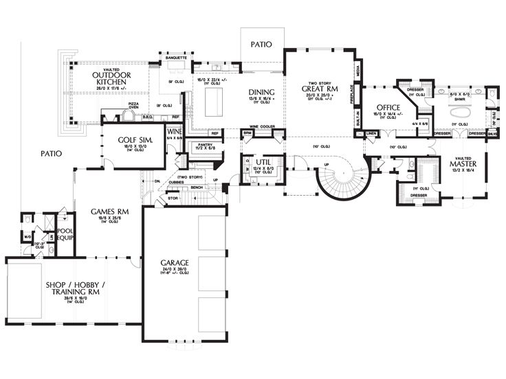 1st Floor Plan, 034H-0231