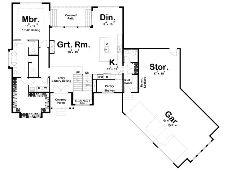 1st Floor Plan, 050H-0305
