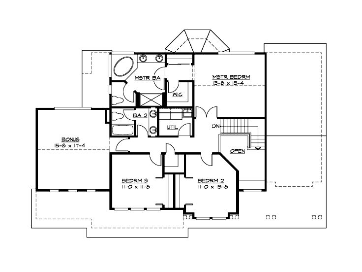 2nd Floor Plan, 035H-0055