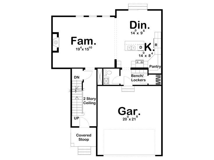 1st Floor Plan, 050H-0339