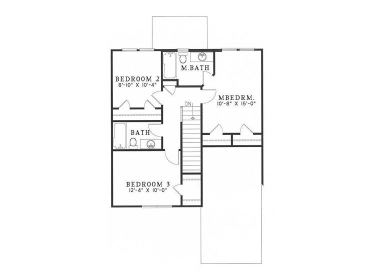 2nd Floor Plan, 025H-0030