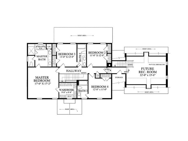 2nd Floor Plan, 063H-0077