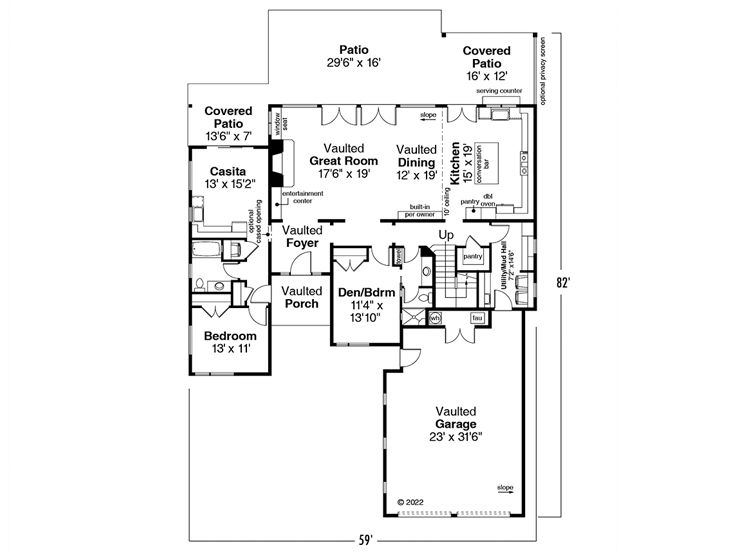 1st Floor Plan, 051H-0410