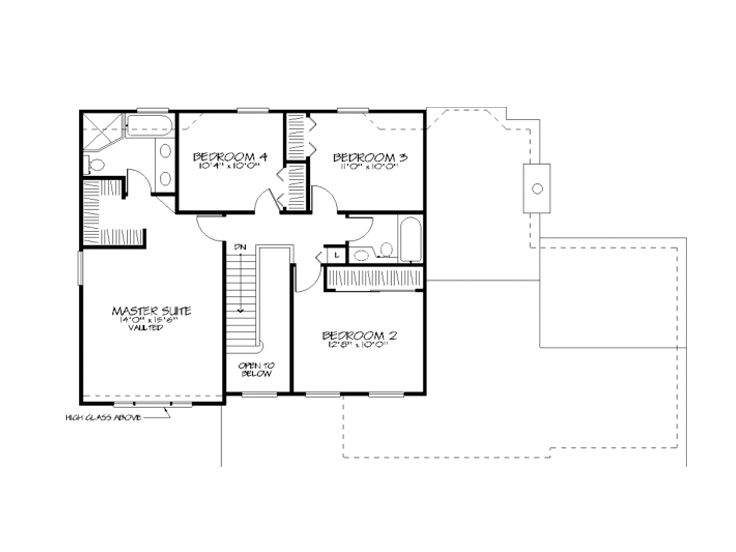 2nd Floor Plan, 022H-0059