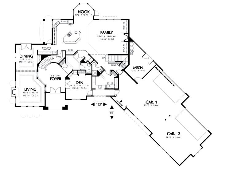 1st Floor Plan, 034H-0131