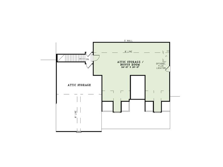 2nd Floor Plan, 025H-0311