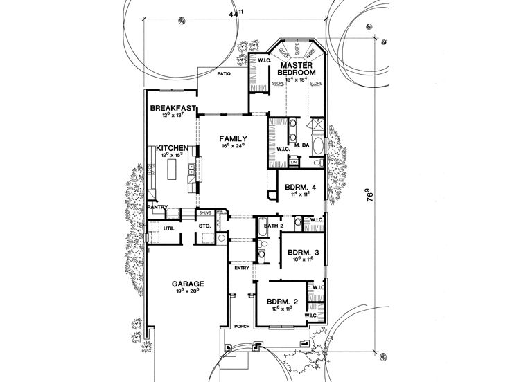 Floor Plan, 036H-0050