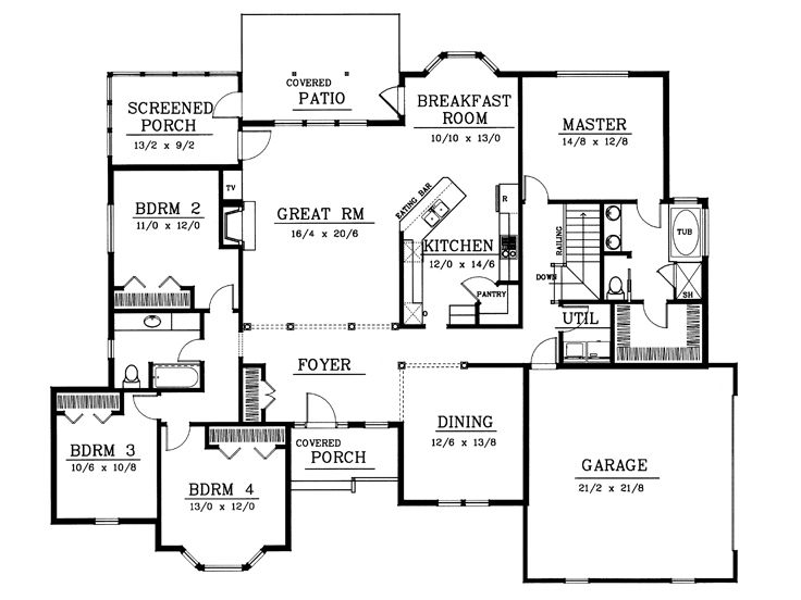 Floor Plan, 026H-0084