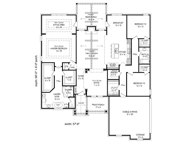 Floor Plan, 062H-0141