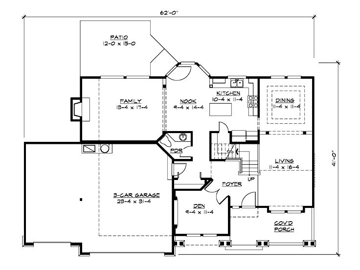 1st Floor Plan, 035H-0055