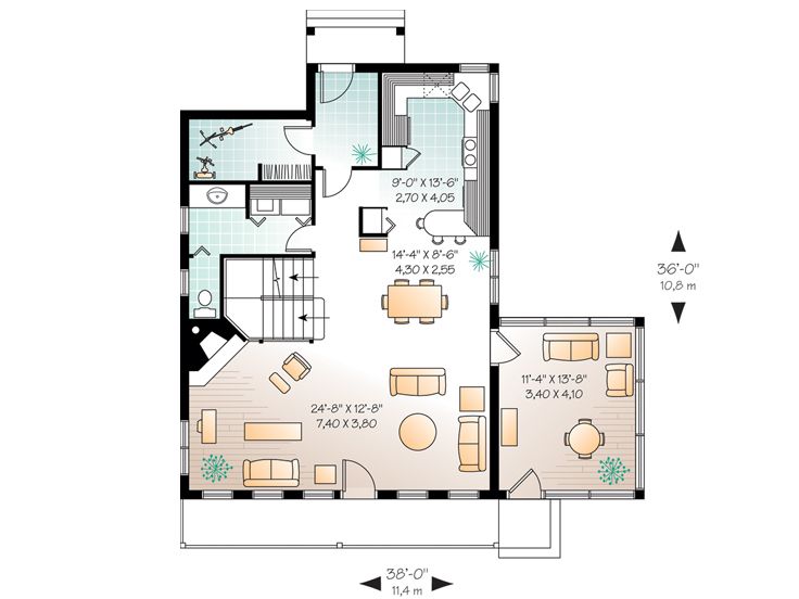 1st Floor Plan, 027H-0146