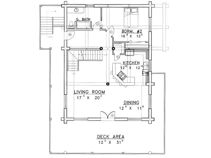 1st Floor Plan, 012L-0029