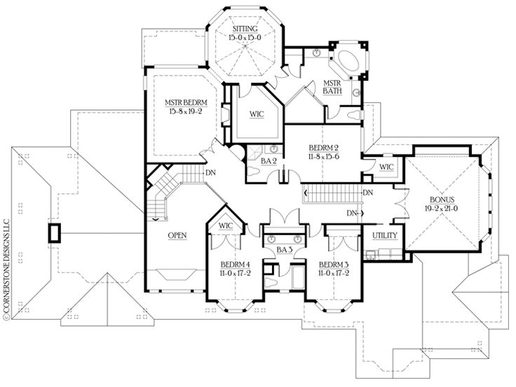 2nd Floor Plan, 035H-0038