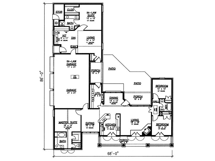 Floor Plan, 022H-0021