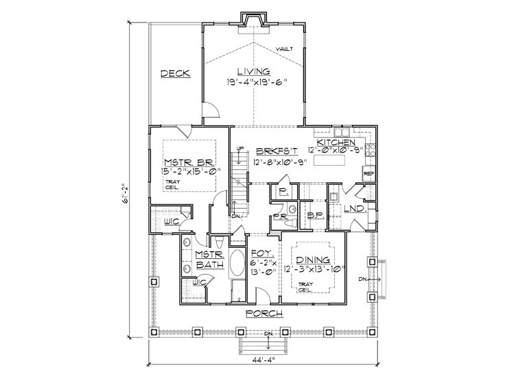 1st Floor Plan, 055H-0007