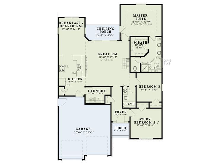 Floor Plan, 025H-0364