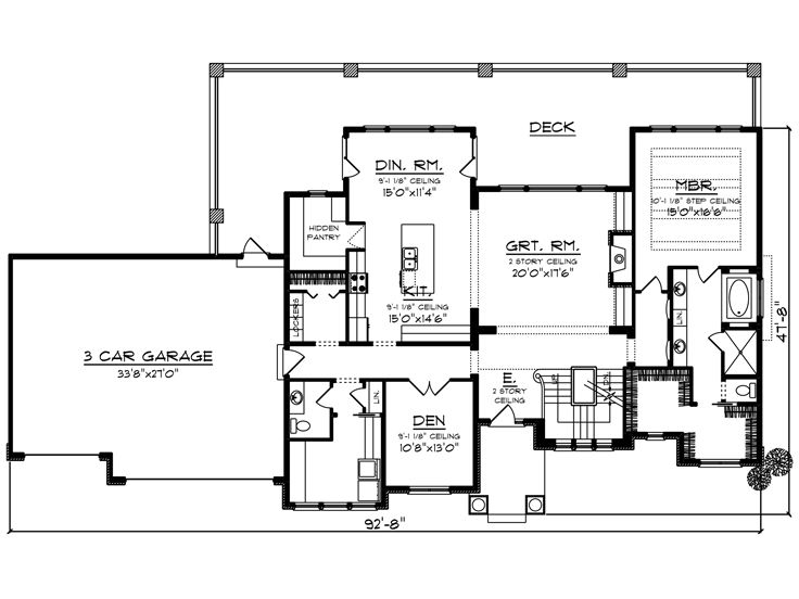 1st Floor Plan, 020H-0424