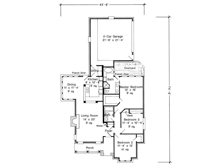 Floor Plan, 054H-0051