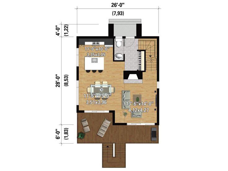 1st Floor Plan, 072H-0244