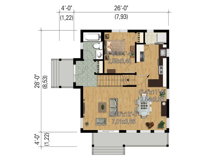 1st Floor Plan, 072H-0211