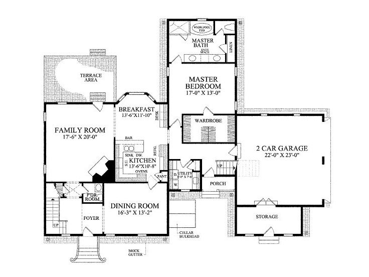 1st Floor Plan, 063H-0018