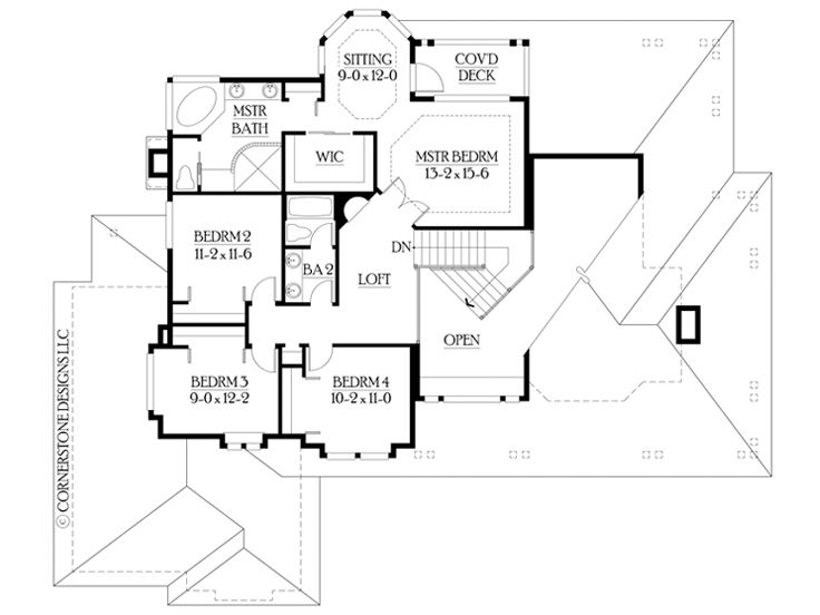 2nd Floor Plan, 035H-0013