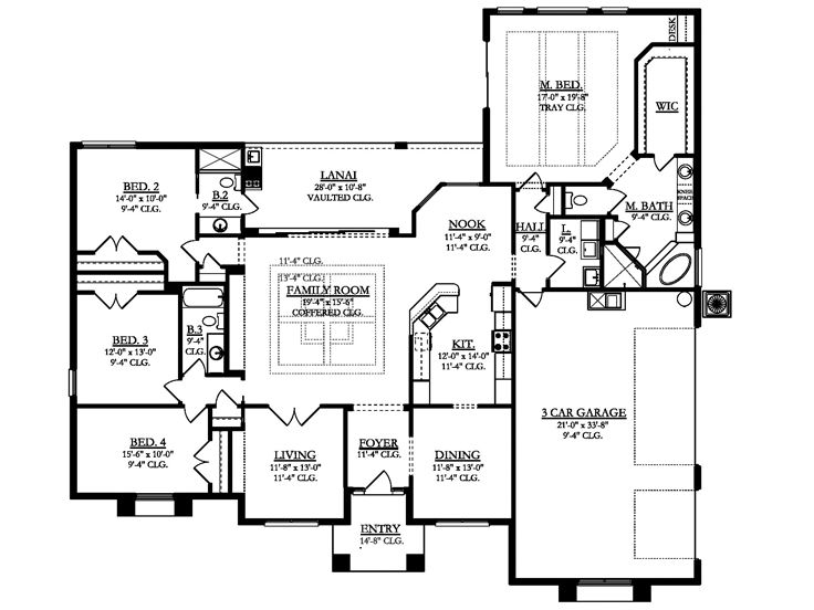 Floor Plan, 064H-0110