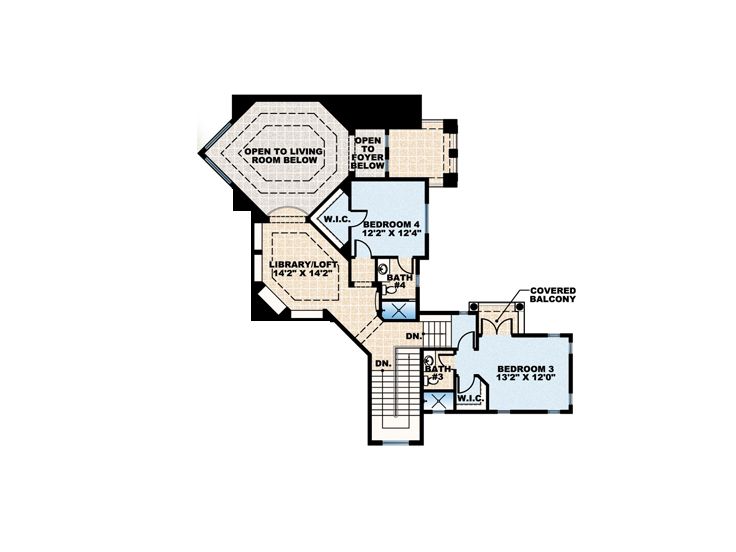 2nd Floor Plan, 040H-0034