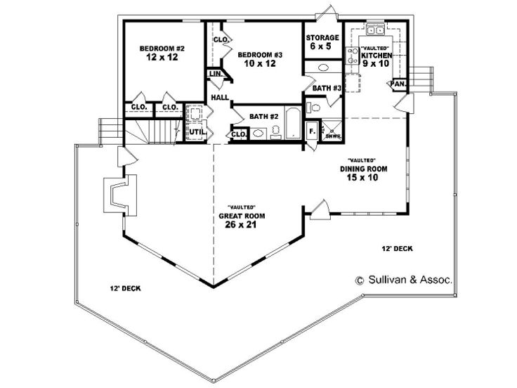 1st Floor Plan, 006H-0044