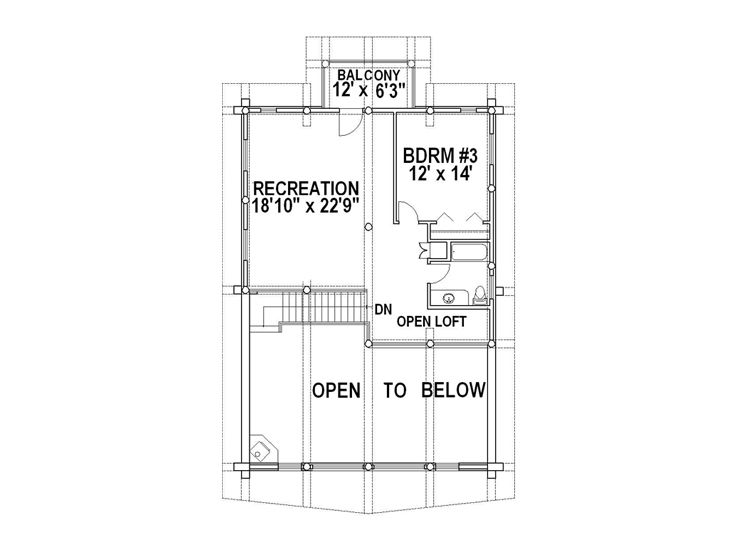 2nd Floor Plan, 012L-0015