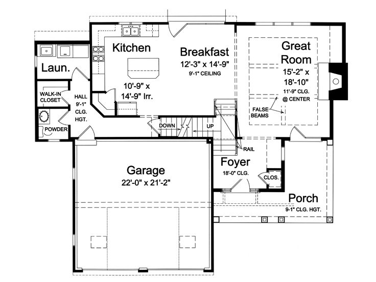 1st Floor Plan, 046H-0007