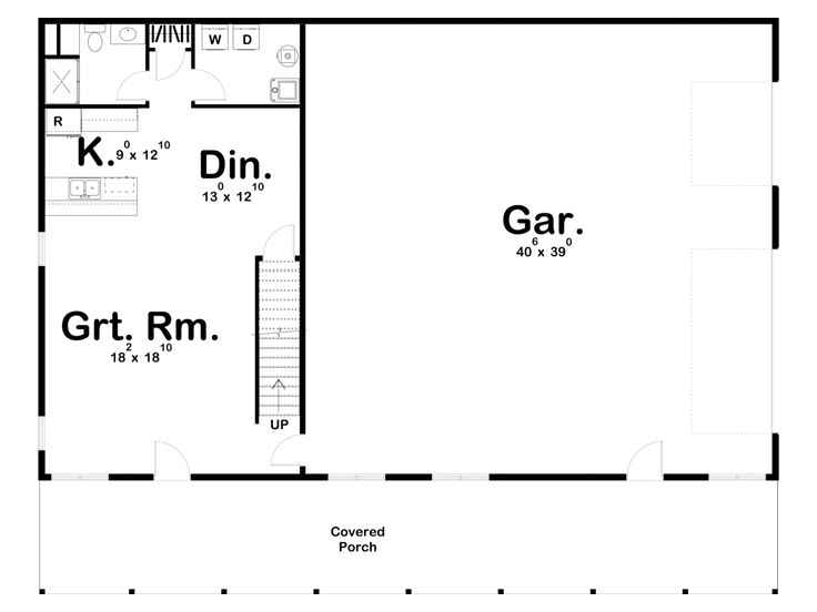 1st Floor Plan, 050H-0382