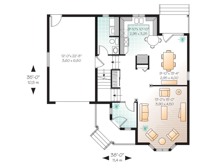 1st Floor Plan, 027H-0202