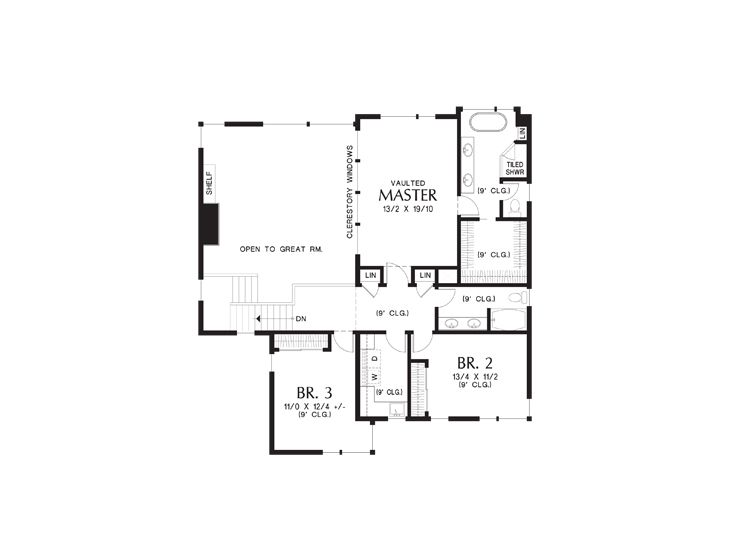 2nd Floor Plan, 034H-0428