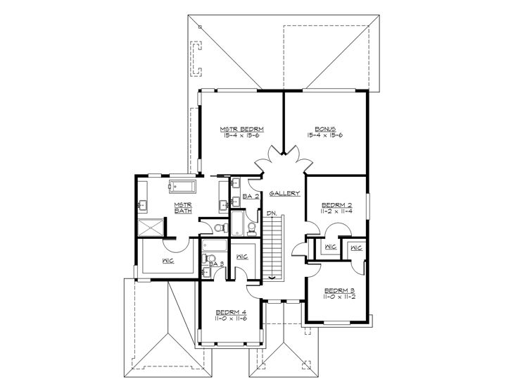 2nd Floor Plan, 035H-0133